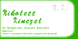 nikolett kinczel business card